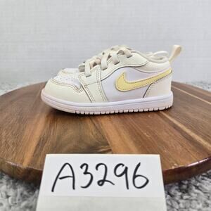 Jordan 1 Low TD Alt Sail Lt Laser Orange White Casual Daily Sneaker Toddler 8c